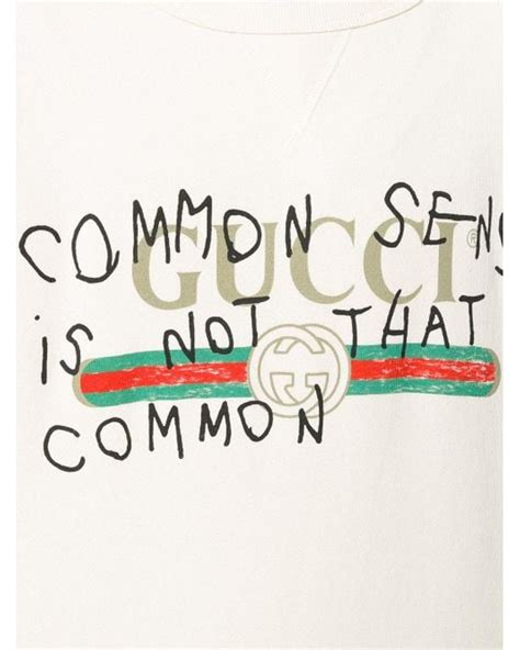 gucci common sense is not that common shoes|Gucci runway slogans.